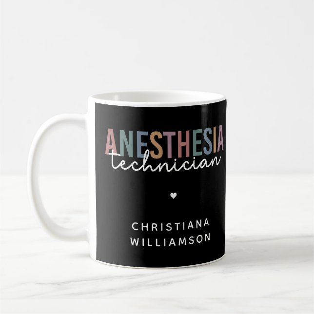 Caneca De Café Técnica De Anestesia Personalizada (Esquerda)