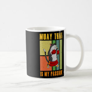 Caneca De Café Técnica de lutador de Muay Thai Tailândia Punho Jo