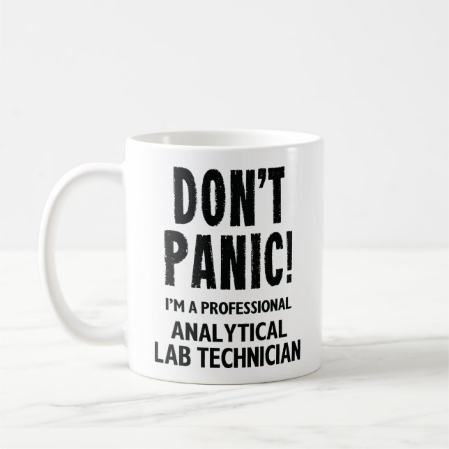 Caneca De Café Técnico Analítico do Laboratório (Esquerda)