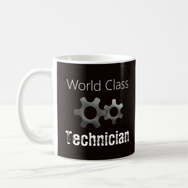 Caneca De Café Técnico de classe mundial personalizado (Esquerda)