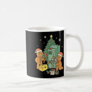 Caneca De Café Técnico De Construção De Natal De Pão De Mel Hvac