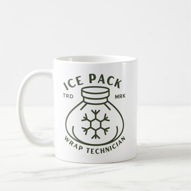 Caneca De Café técnico de envoltório de bolsa de gelo (Esquerda)