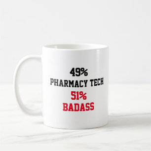 Caneca De Café Técnico de Farmácia Badass