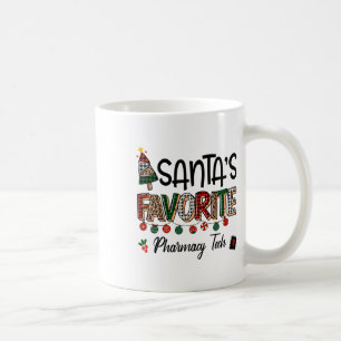 Caneca De Café Técnico de Farmácia Favorito do Papai Noel Natal E