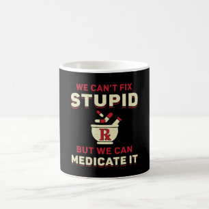 Caneca De Café Técnico de Farmácia Não podemos consertar farmacêu