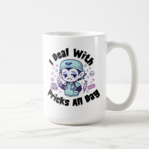 Caneca De Café Técnico de Flebotomia Engraçado Citação Sarcástica