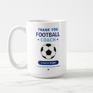 Caneca De Café Técnico de Futebol Moderno Jogador da Equipe