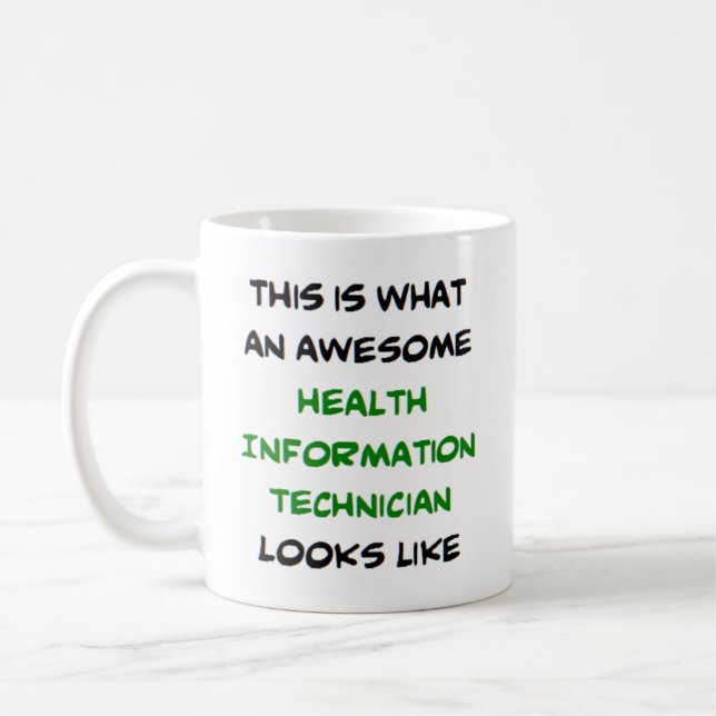 Caneca De Café técnico de informações de saúde, incrível (Esquerda)