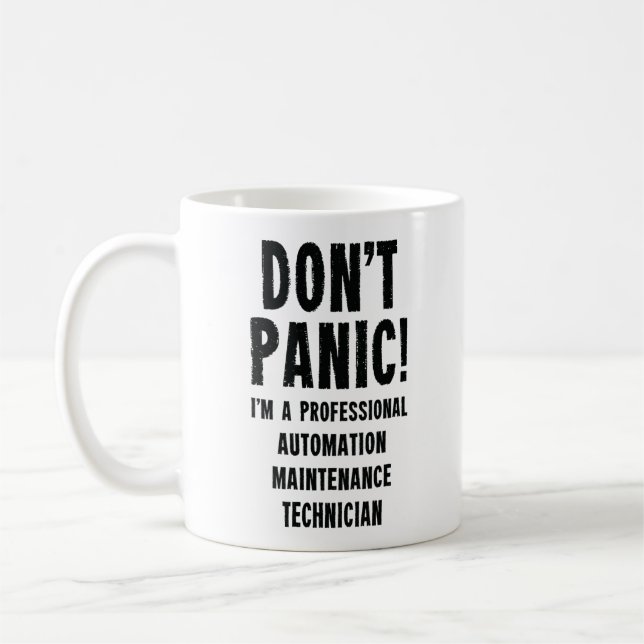 Caneca De Café Técnico de Manutenção de Automação (Esquerda)