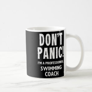 Caneca De Café Técnico de Natação Projeto Para Equipe de Natação