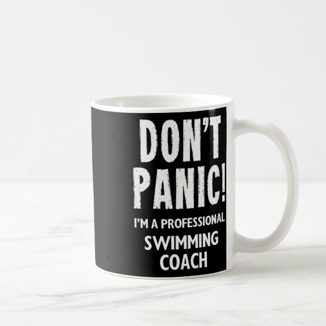 Caneca De Café Técnico de Natação Projeto Para Equipe de Natação  (Direita)