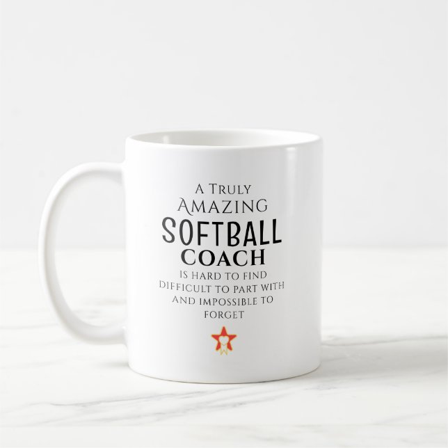 Caneca De Café Técnico de Softbol Incrível Difícil de Encontrar P (Esquerda)