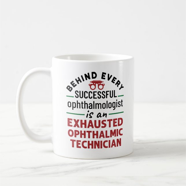 Caneca De Café Técnico Oftálmico Escavado Engraçado (Esquerda)