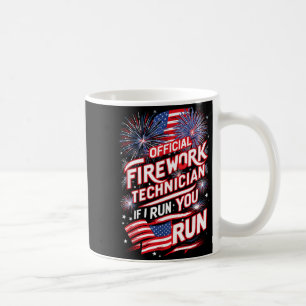 Caneca De Café Técnico Pirotécnico de Fogos de Artifício 4 de Jul