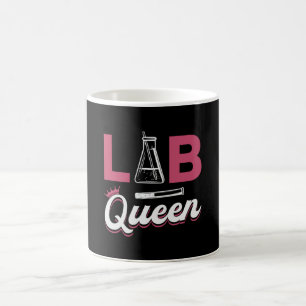 Caneca De Café Técnicos de ciências do laboratório Queen Labor