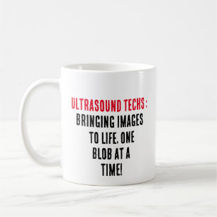 Caneca De Café Técnicos de ultrassom: trazendo imagens à vida, um