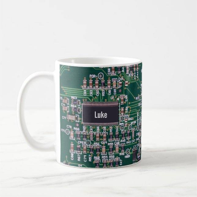 Caneca De Café Tecnologia de computador personalizada Desligar da (Esquerda)
