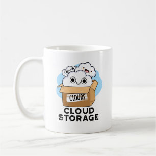 Caneca De Café Tecnologia de tempo em nuvem de armazenamento