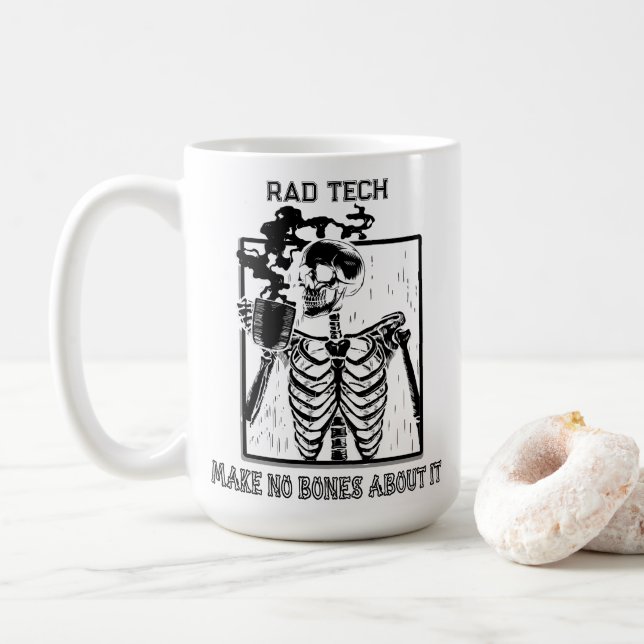 Caneca De Café Tecnologia De Trabalho Médico Personalizável De Ra (Com Donut)