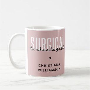 Caneca De Café Tecnologia Surgical de Nome Personalizado Tecnolog