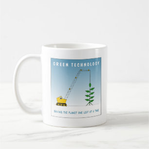 Caneca De Café Tecnologia verde
