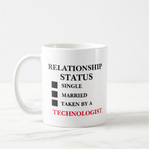 Caneca De Café Tecnólogo de Status de Relacionamento
