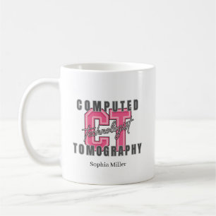 Caneca De Café Tecnólogo em Tomografia Computadorizada Personaliz
