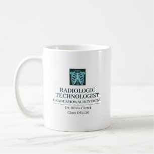 Caneca De Café Tecnólogo Radiológico Nome Personalizado Desde Ano