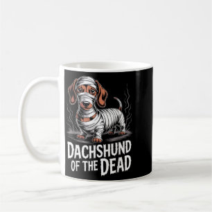 Caneca De Café Técuaco de Cachorro Engraçado Dia das Bruxas Múmia