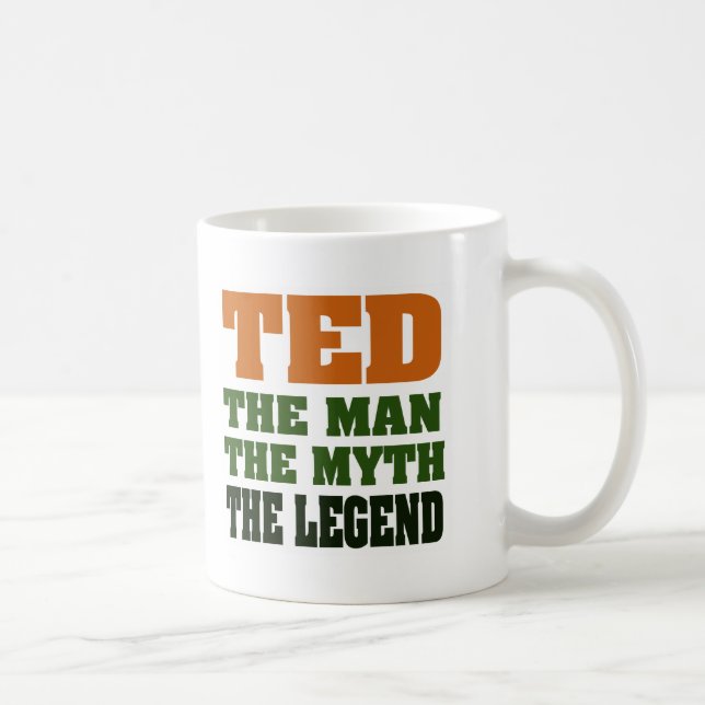 Caneca De Café TED - homem, o mito, a legenda (Direita)