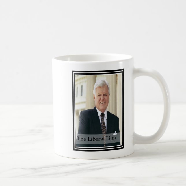 Caneca De Café Ted Kennedy - o leão liberal (Direita)