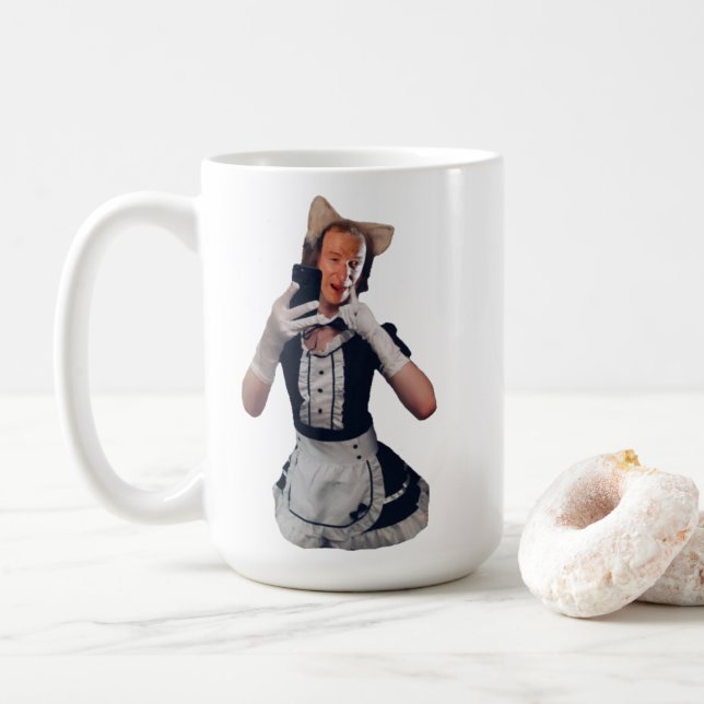 Caneca De Café Ted Mug do Cat Boy (Com Donut)