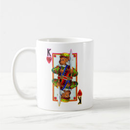 Caneca De Café Teddy Bear King of Hearts