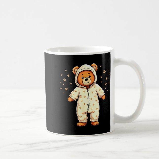 Caneca De Café Teddy Bear Wearing Pajamas  (Direita)