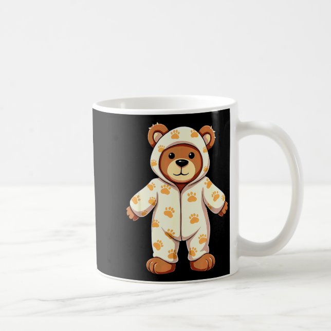 Caneca De Café Teddy Bear Wearing Pajamas  (Direita)