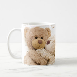 Caneca De Café Teddylove, teddybear amor, adorável, fofo, felpudo