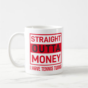 Caneca De Café Tee Humor do tênis Twins