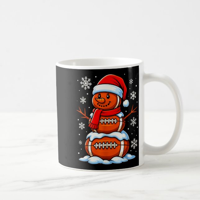 Caneca De Café Teenage Boys Christmas Pajamas, American Football  (Direita)