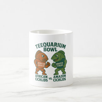 Caneca De Café Teequarium Bowl Mug - Cichlides africanos vs. amaz