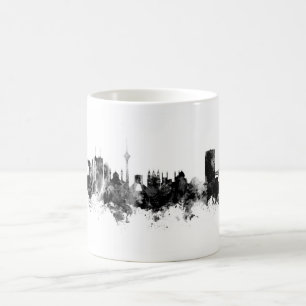 Caneca De Café Teerã Iran Skyline Black White