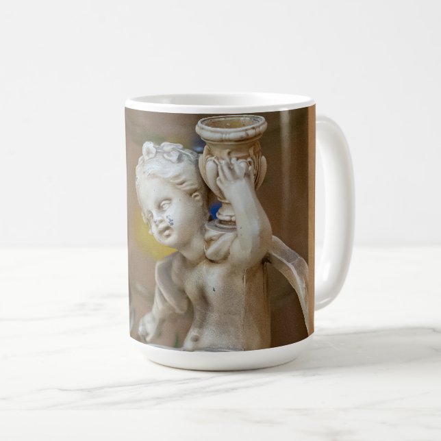 Caneca De Café Tela de escultura enigmática (Frente Esquerda)