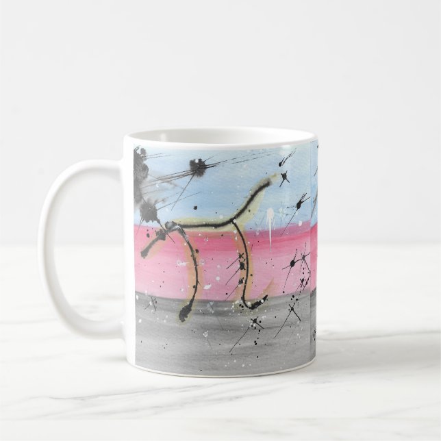 Caneca De Café Tela do orgulho poliamory (Esquerda)