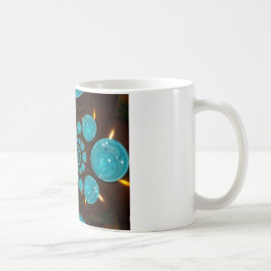 Caneca De Café Tela Tonturna das Luzes Cibernéticas Caleidoscópio
