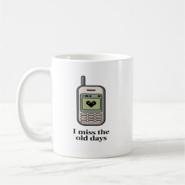Caneca De Café Telefone Celular Antigo – Nostalgia dos Velhos Tem