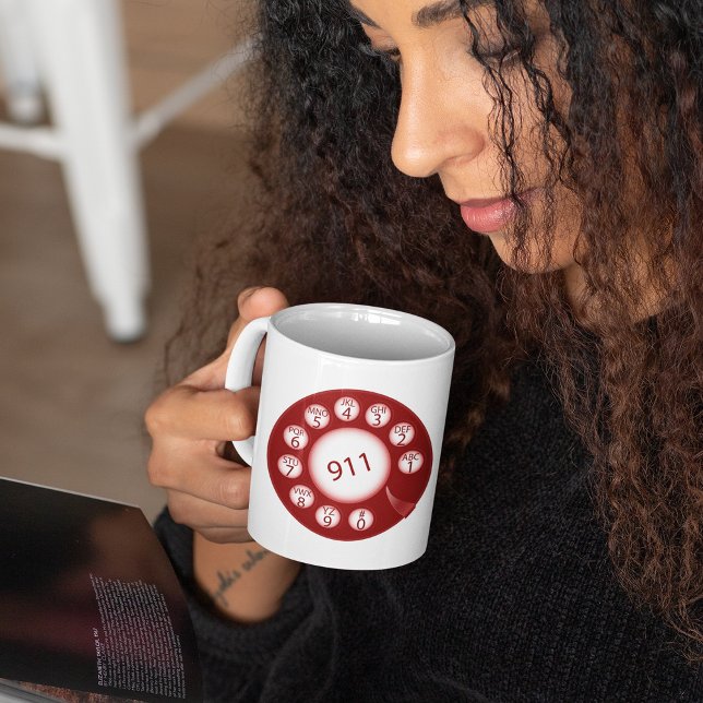 Caneca De Café Telefone de emergência (Criador carregado)