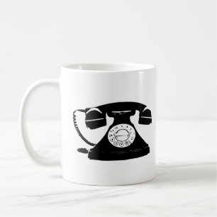 Caneca De Café Telefone Rotativo