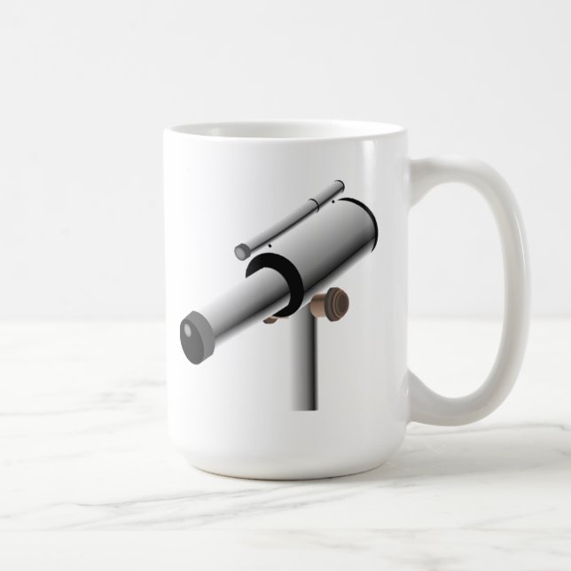 Caneca De Café Telescópio da ciência da astronomia (Direita)