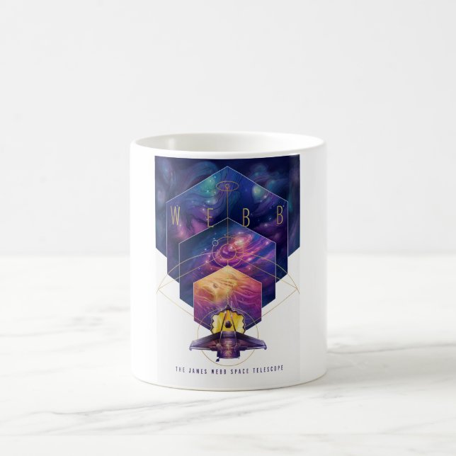 Caneca De Café Telescópio Espacial James Webb: Projeto do Projeto (Centro)
