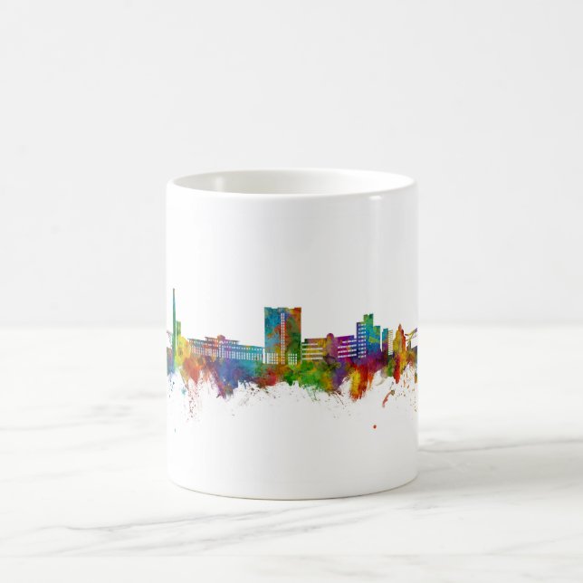 Caneca De Café Telford England Skyline (Centro)