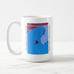 Caneca De Café Telhador grande/Oscarzulu do surfista ©2008 Warre